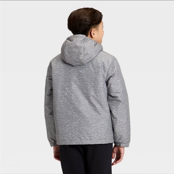 all in motion Boys' Gray Hooded 3-in-1 Winter Jacket - Picture 2 of 4
